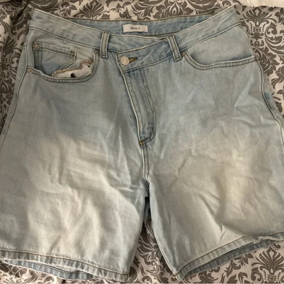 Forever 21 Jeans Crisscross Waist Jean Shorts Poshmark